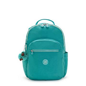 Kipling Seoul Large 15" Backpack Laptoptassen Mintgroen | BE 1653OK